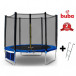 Children's trampoline with 8FT (244 cm) with net and ladder 