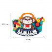 Hola Mini piano with microphone DJ Monkey (18 months+) 3137 from Pakostnik