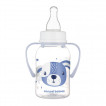 Canpol babies Bottle with handles 120 ml CUTE ANIMALS narrow neck 11/823 from Pakostnik
