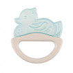 Canpol babies Silicone rattle with soft comb 0m + DUCK Blue and Beige from Pakostnik