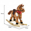 Moni Toys Horse-swing with sound THUNDER Khaki from Pakostnik