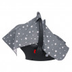 Sevi bebe Car seat cover with ribbon Gray stars from Pakostnik