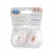 Canpol babies Silicone pacifiers with symmetrical shape 0-6m 2 pieces ROYAL BABY Pink from Pakostnik