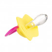 Canpol babies Silicone pacifiers with symmetrical shape 0-6m 2 pieces NEON LOVE Pink from Pakostnik