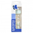Kikkaboo Wide-neck glass bottle 240 ml with anticolic pacifier Jungle King from Pakostnik