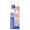 Kikkaboo Wide-neck glass bottle 240 ml with anticolic pacifier Hippo Dreams from Pakostnik