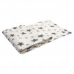Sevi bebe Organic muslin diaper 120/100 cm Grey Stars from Pakostnik