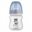Canpol babies Wide Neck Bottle 120 ml BONJOUR PARIS Blue from Pakostnik