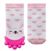 Babyjem Baby socks with teether 3-12 months Pink from Pakostnik