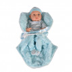 Moni Toys Doll 41 cm Blue with blanket 8530 from Pakostnik