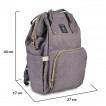 Cangaroo Mama bag AMELIA Grey from Pakostnik