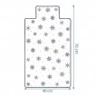 Sevi bebe Baby Diaper Changing Mat 70x40cm Snowflake from Pakostnik