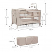 KinderKraft Baby cot JOY FULL 2 with accessories Beige from Pakostnik