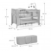 KinderKraft Baby cot JOY FULL 2 with accessories dark Grey from Pakostnik