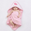 Cangaroo Baby towel with hood MANNY 76 x 76 cm Pink from Pakostnik