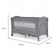 Cangaroo Baby cot SKYGLOW 2 Levels Grey from Pakostnik