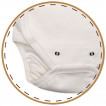 Bio Baby Baby bodysuits with short sleeves Еcru (50, 56, 62, 68, 74) from Pakostnik