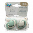 Canpol babies Silicone pacifiers with symmetrical shape 18m+ 2pcs PURE COLOR Green from Pakostnik