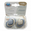 Canpol babies Silicone pacifiers with symmetrical shape 18m+ 2pcs PURE COLOR Blue from Pakostnik