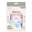 Cangaroo Comb glove OLIVE 3m+ Butterflies Pink from Pakostnik