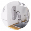 Chipolino Wooden kitchen with metal containers 3 years+ (82 cm) from Pakostnik