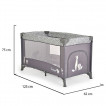 Moni Folding cot SAFARI 1 level Graphite from Pakostnik