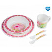 Canpol babies Set meal Happy Animals 5 parts Pink 4/401 from Pakostnik
