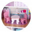 Chipolino Wooden dollhouse + 9 pcs furniture 3 years+ (70 cm) from Pakostnik