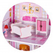 Chipolino Wooden dollhouse + 9 pcs furniture 3 years+ (70 cm) from Pakostnik