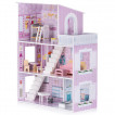 Chipolino Wooden dollhouse + 12 pcs furniture 3 years+ (79.5 cm) from Pakostnik