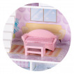 Chipolino Wooden dollhouse + 12 pcs furniture 3 years+ (79.5 cm) from Pakostnik