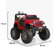 Moni Battery jeep FUEGO 12V Red metallic from Pakostnik