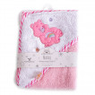 Cangaroo Baby towel with hood MANNY 76 x 76 cm Pink from Pakostnik