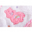Cangaroo Baby towel with hood MANNY 76 x 76 cm Pink from Pakostnik