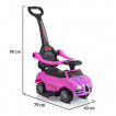 Moni Riding and pushing car with handle RIDER 208 Pink from Pakostnik