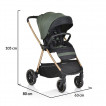 Cangaroo Combined baby stroller 2in1 HYDRA (up to 22 kg) Green from Pakostnik