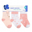 Kikkaboo Set 3 socks with 3D ears Rabbits in Love (1/2 years) from Pakostnik
