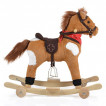 Moni Toys Plush rocking horse with wheels THUNDER Khaki from Pakostnik
