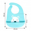 Sevi bebe Silicone Baby Bib 6m+ Bear from Pakostnik