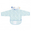 Kikkaboo Waterproof bib with sleeves and pocket 4m+ Arty Blue Pattern from Pakostnik