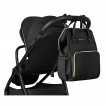 Kikkaboo Stroller accessory bag SIENA Black & Gold from Pakostnik