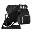 Kikkaboo Stroller accessory bag SIENA Black & Silver from Pakostnik