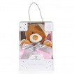 Cangaroo Baby blanket 75 x 90 cm with Toy ADDLE BEAR from Pakostnik