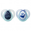 Tommee Tippee Orthodontic pacifiers NIGHT 0-6m 2 pcs Whales TT.0085 from Pakostnik