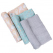 Playgro Set 3 pcs muslin diapers 120 x 120 cm FAUNA FRIENDS 0m+ PG.0855 from Pakostnik