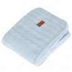 Cangaroo Knitted blanket with Sherpa 75x100cm (In a box) SHERPY Blue from Pakostnik