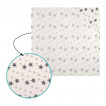 Sevi bebe Newborn towel with sewn cheesecloth 80/80 cm Grey Stars from Pakostnik