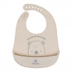 Kikkaboo Silicone bib 4m+ Bear with me Grey from Pakostnik
