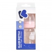 Kikkaboo Wide-neck glass bottle 120 ml with anticolic pacifier Hippo Dreams from Pakostnik