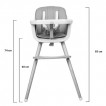 Buba Highchair CARINO 2 in 1 Beige from Pakostnik
